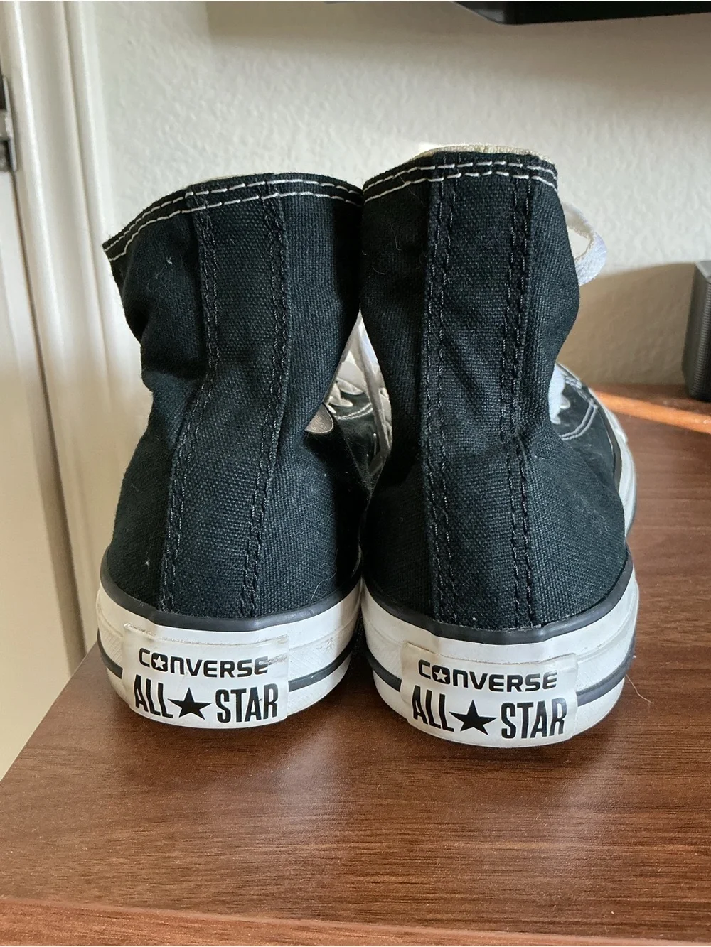 Converse black canvas